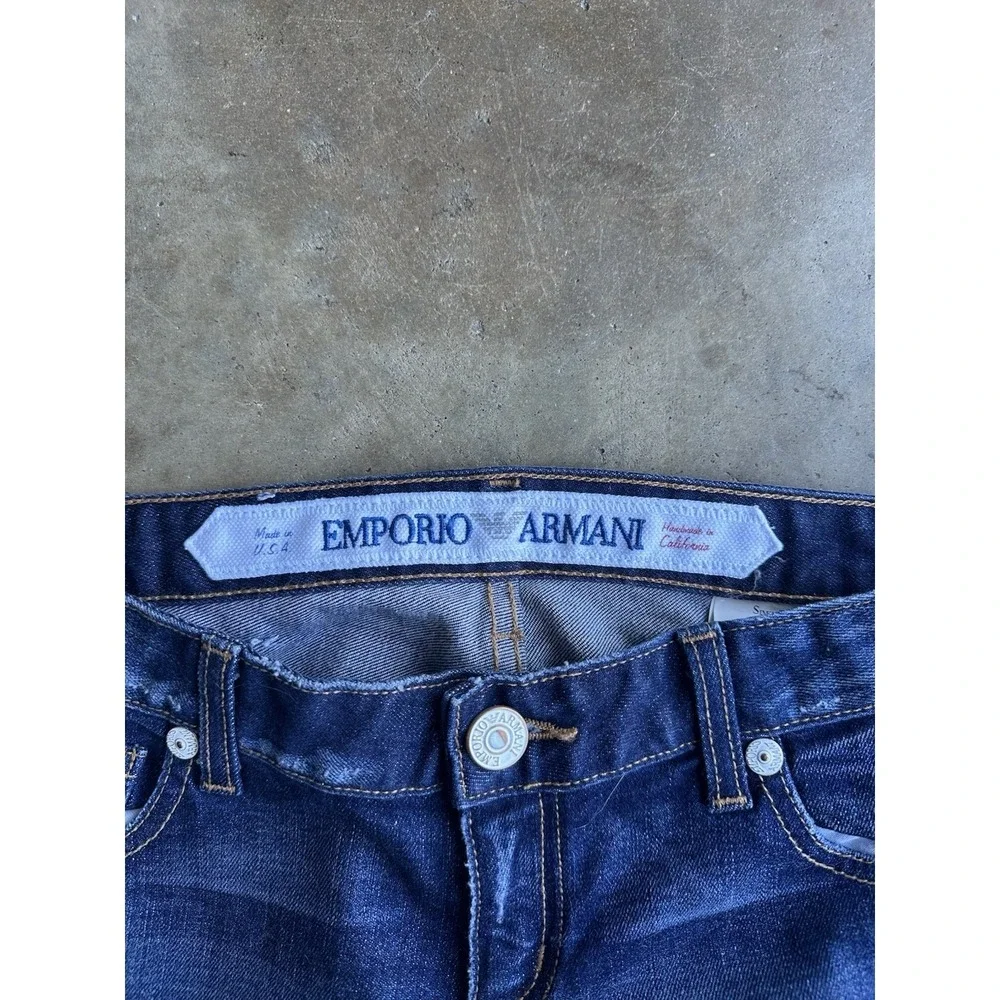 Dirty Vintage emporio armani Dark Indigo Slim jeans 30x26